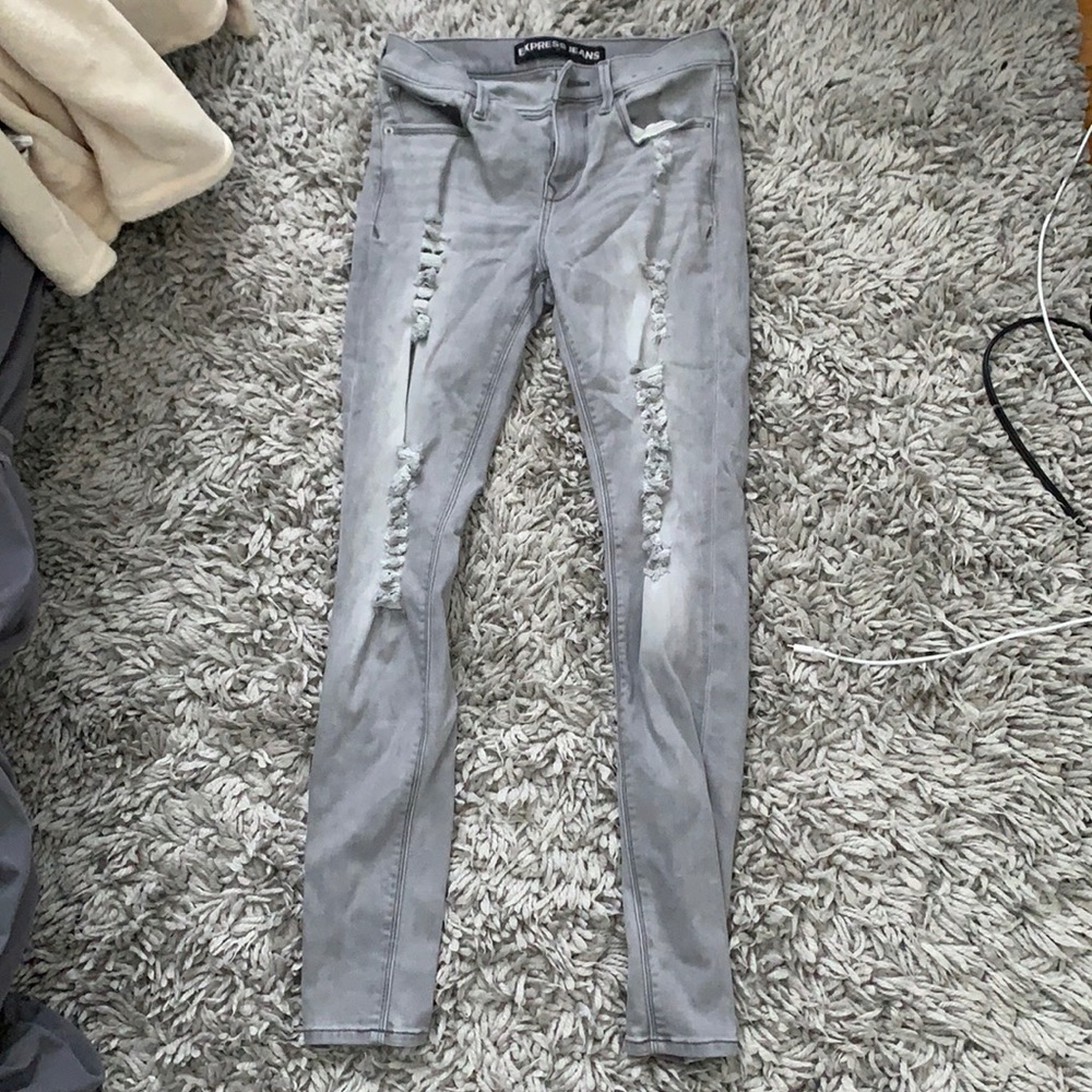 express grey washed jeans